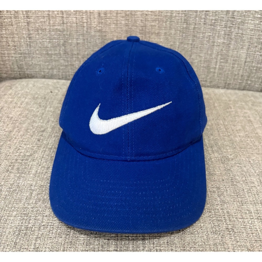 Nike Swoosh Logo Snapback Hat Royal Blue‎ White Vintage Style F5-03-05-WDI Cap